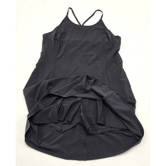 Athleta Infinity Athletic Mini Dress / Skort Black Large Tall - Picture 6 of 10